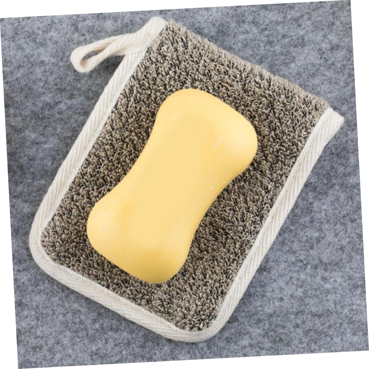 Healeved 4Pcs Exfoliating Soap Pouches Linen Soap Bar Scrubber Bag for Bath Shower for Home Travel image number 2