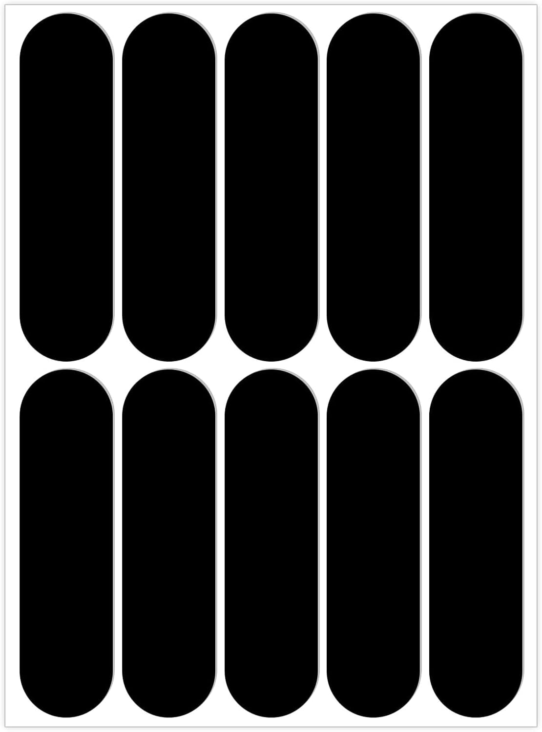 MAEZOE 10Pcs Black Reflective Stickers for Motorcycle Helmet &ndash; Night Visibility, Weatherproof Adhesive, Discreet Design &ndash; for Bike, Scooter, Kids Helmet Riders image number 2