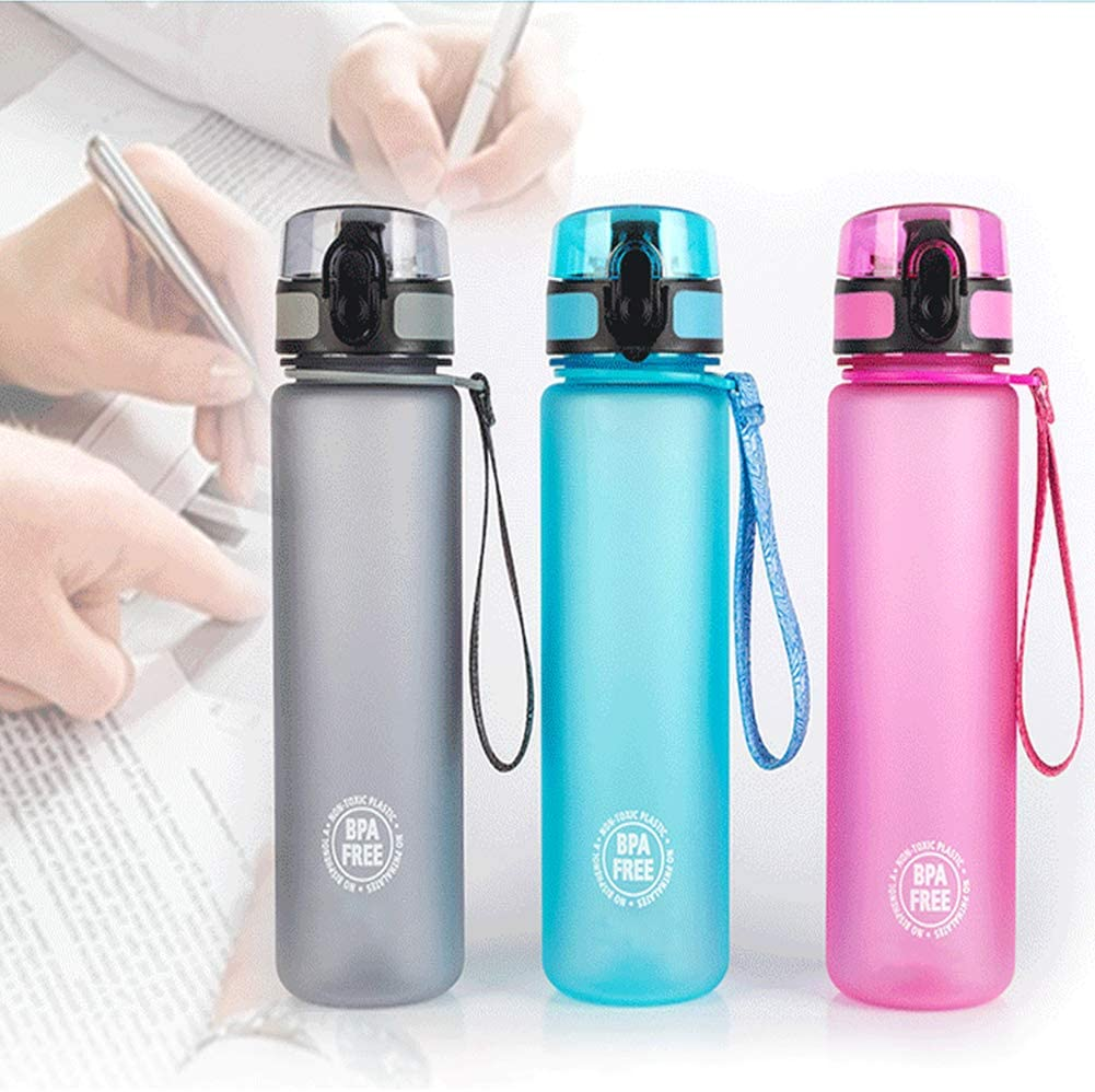 Kids Water Bottle for School,13Oz 600ML BPA Free Lightweight Durable Leakproof Drinks Bottle,Fits Kids Hand Perfectly,Lockable One Handed Operating Chug Lid,Reusable Child Sport Bottle for Girls(Pink)