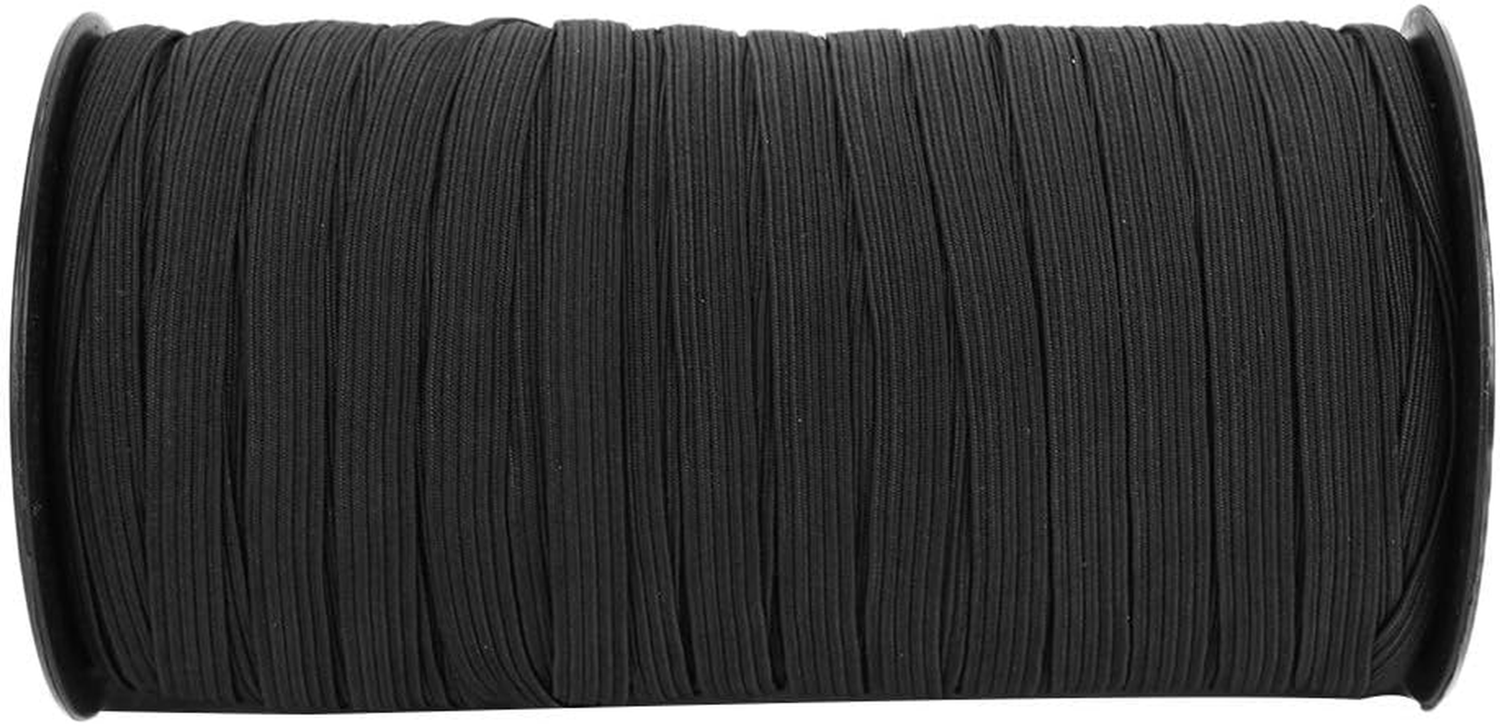 Elastic Band Accessory 100Yard Clothing Accessories Rubber for Band Knitted High Elastic 8Mm Decoration Decorative Attire Accessories Elastic Bands (White)