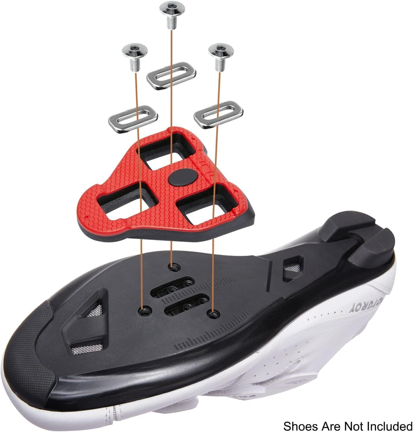 AORAKI Sport Bike Cleats Compatible with Peloton Look ARC Delta - Indoor Cycling & Road Bike Bicycle Cleat Set - Fully Compatible with Peloton Pedals and Delta Clips