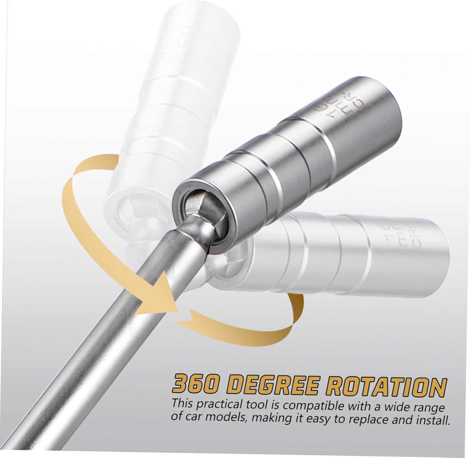 VINTORKY Spark Plug Socket Magnetic Car Accessory Automotive Repair Tool Compact Design