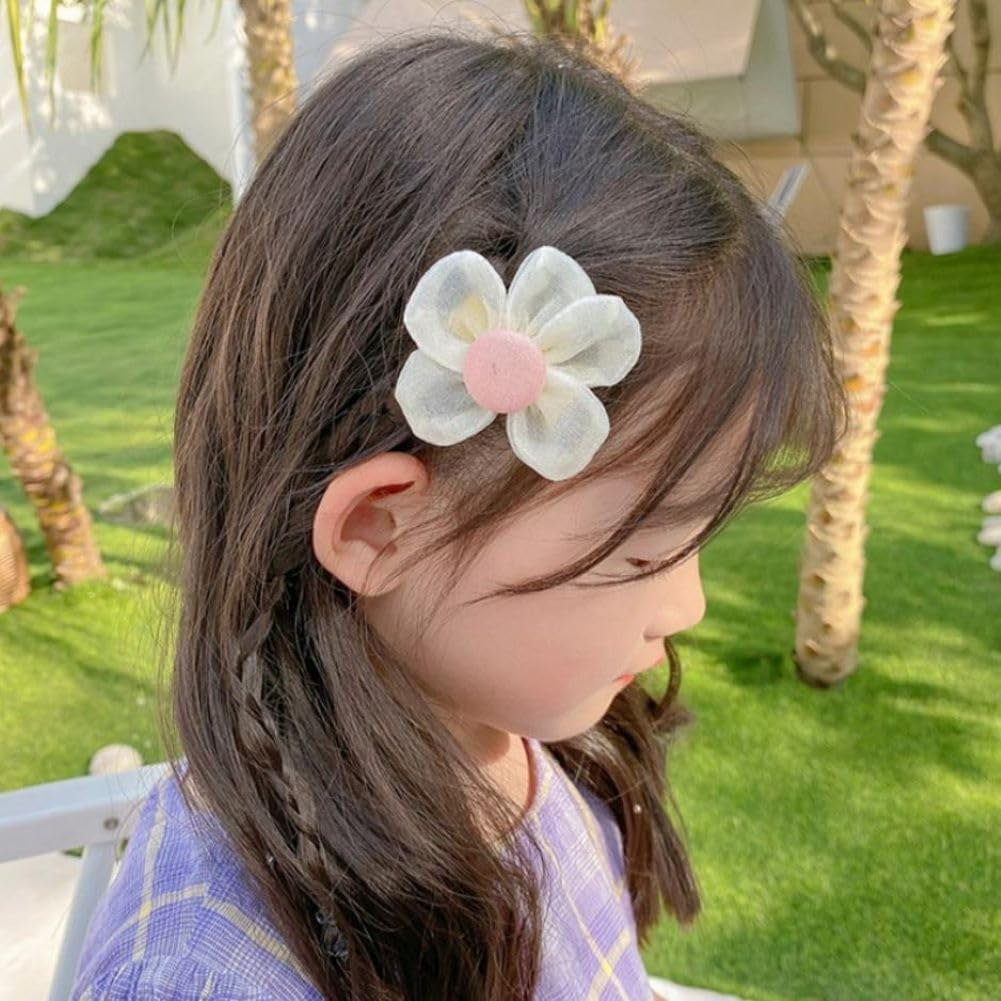 Children'S Bow Hair Clips Little Girl Hair Clips Baby Girl Hair Accessories Cute Bow Girls Hair Accessories Fabric Headwear（Yellow）