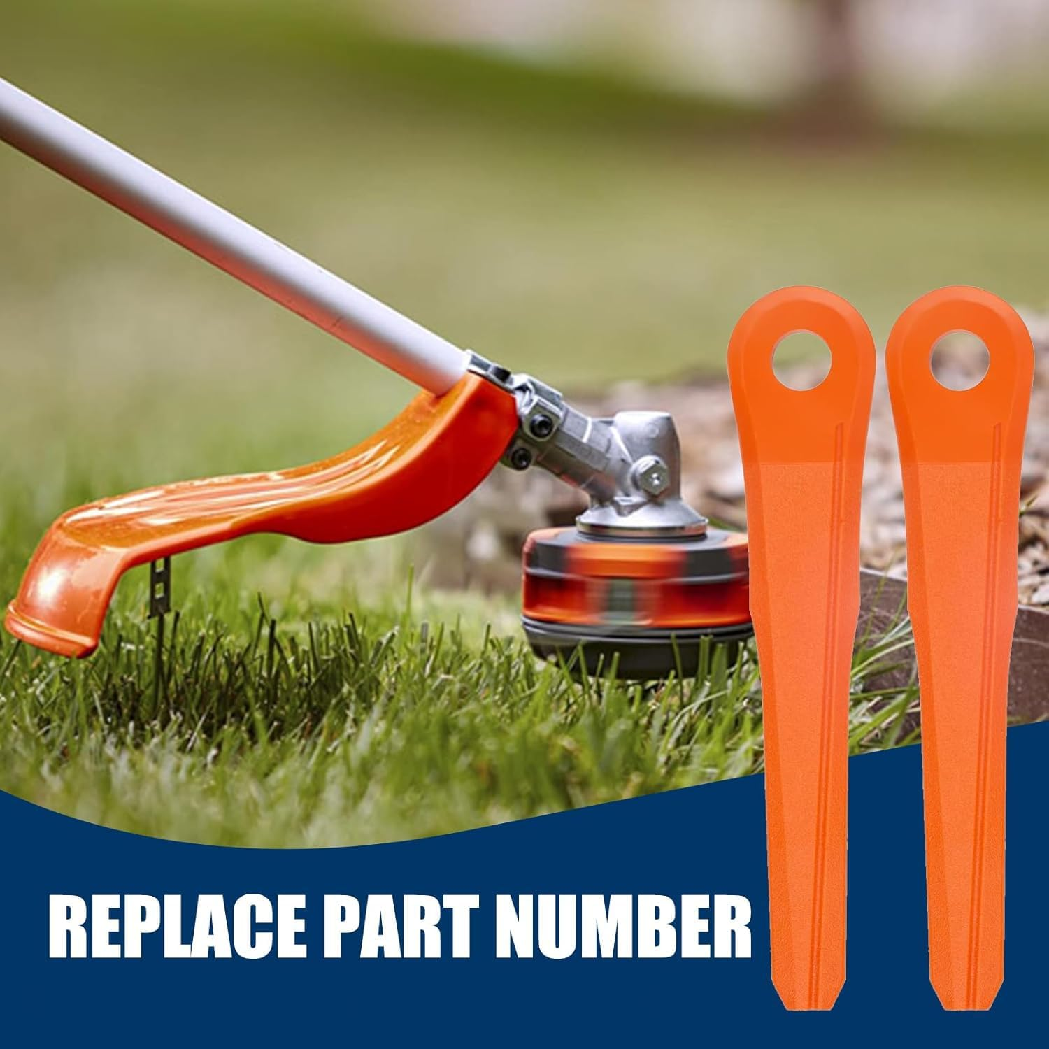 Pack of 24 Plastic Blades for Stihl Polycut 6-2, 6-3, 7-3, 28-2, 48-2, Sharp Durable Replacement Blade 40020071000, High-Quality Cutting Blade for Mower Trimmer image number 2