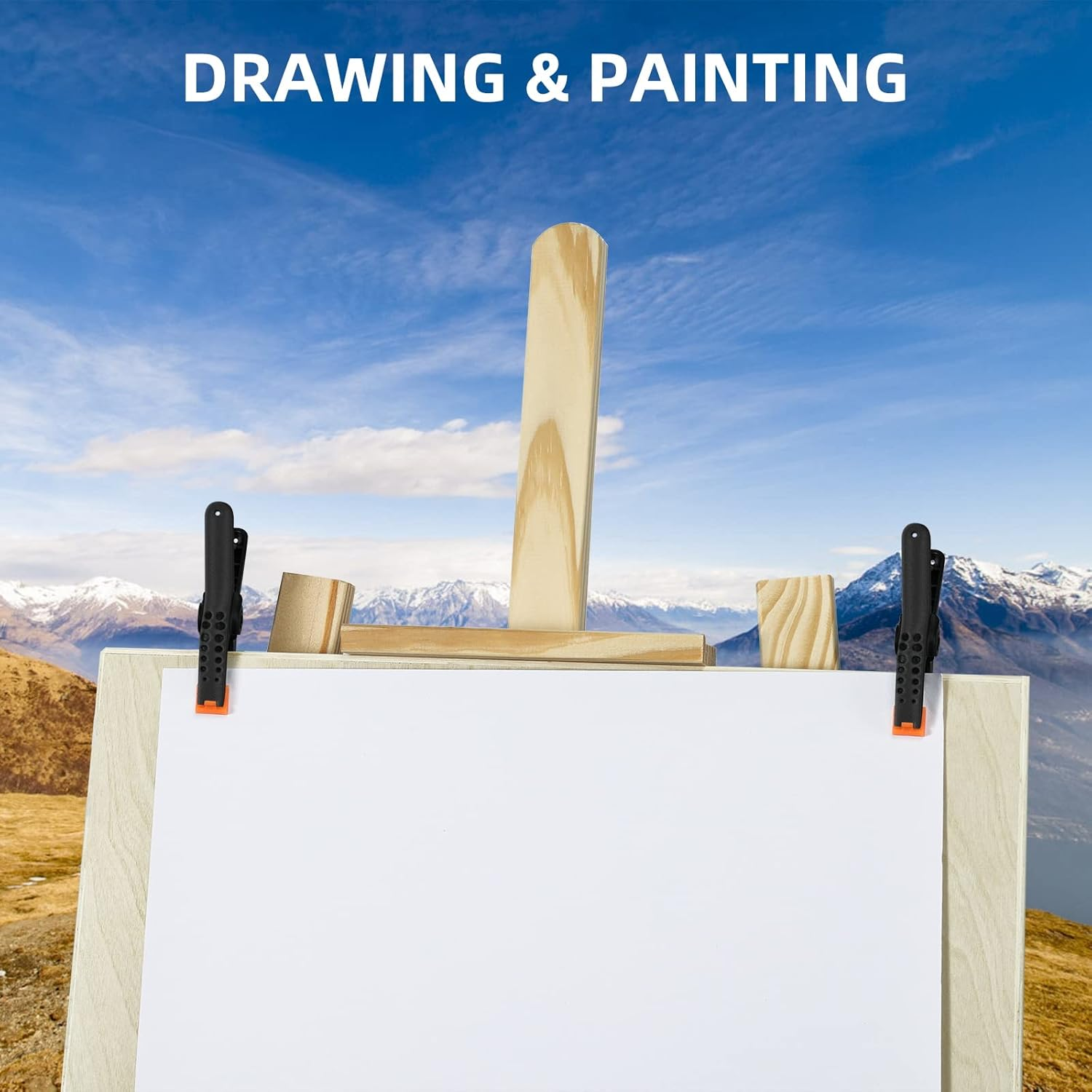 16 Pack Spring Clamps - 3.5 Inch Small Clamps for Backdrop Stand, Heavy Duty Clamps, Plastic Clips for Crafts and Backdrop Clips Clamps - Backdrop Clamps for Crafts, Woodworking, Photography, Outdoor image number 3