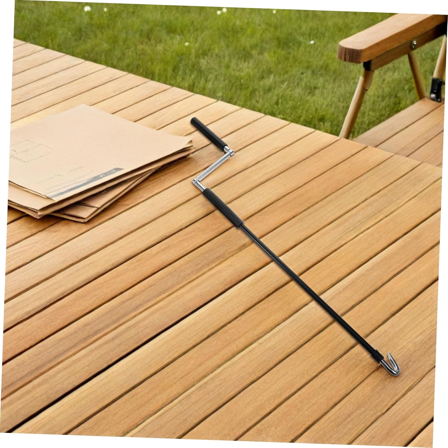 Abaodam Awning Crank Wand Outdoor Canopy Manual Crank Handle Manual Shade Opener Tool for Patio Rv Awnings and Canopy Retraction image number 4