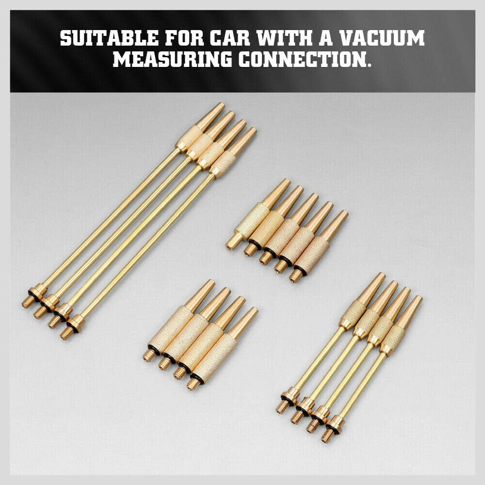 Fuel Vacuum Carburetor Synchronizer Kit Carb Sync Gauge Set Adjustable Balancer image number 6