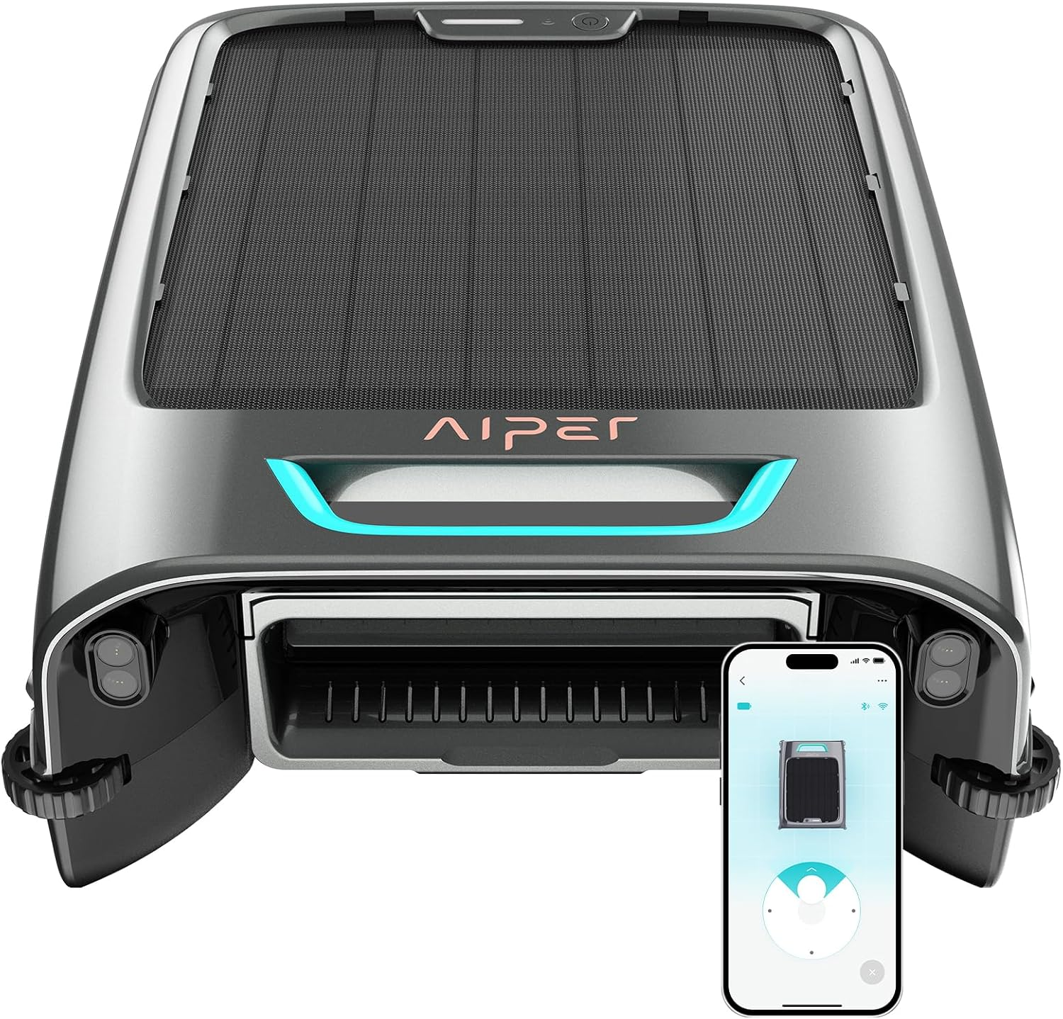 AIPER Surfer S2 Robotic Solar Pool Skimmer with APP Support, 24/7 Cleaning, Dual Charging Modes, Smart Obstacle Avoidance, Ideal for Most Swimming Pool Types image number 1