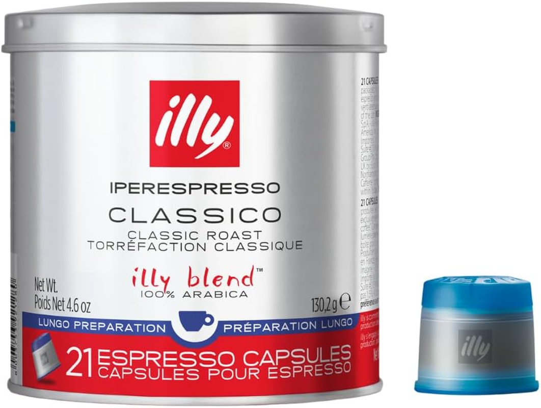 Illy Coffee, Intenso Iperespresso Capsule, Dark Roast Espresso Pods,Compatible with Illy Iperespresso Machines, (Pack of 6) (Packaging May Vary)