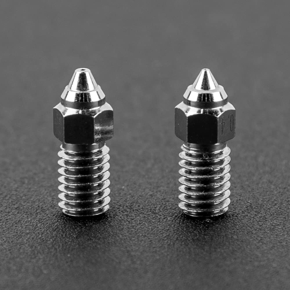 Creality Ender-3 V3 SE 0.4Mm Nozzles + 0.6Mm High-Speed Nozzles for Spider Hotend, 3D Printer Accessories Extruder Nozzle for Spider 1.0 High-Temperature and High-Speed Hotend, Ender-7/Ender-5 S1
