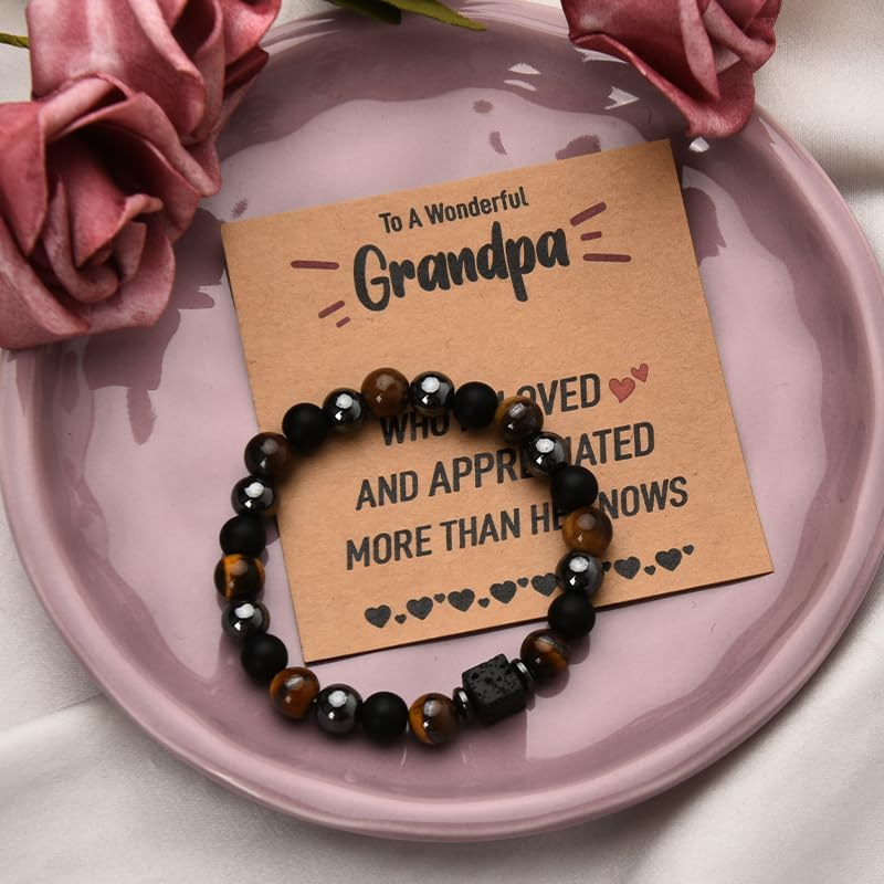Dad Bracelet from Daughter Son Daddy Fathers Day Appreciation Gifts for Dads Birthday Gift Bracelets Wedding Gifts for Dads