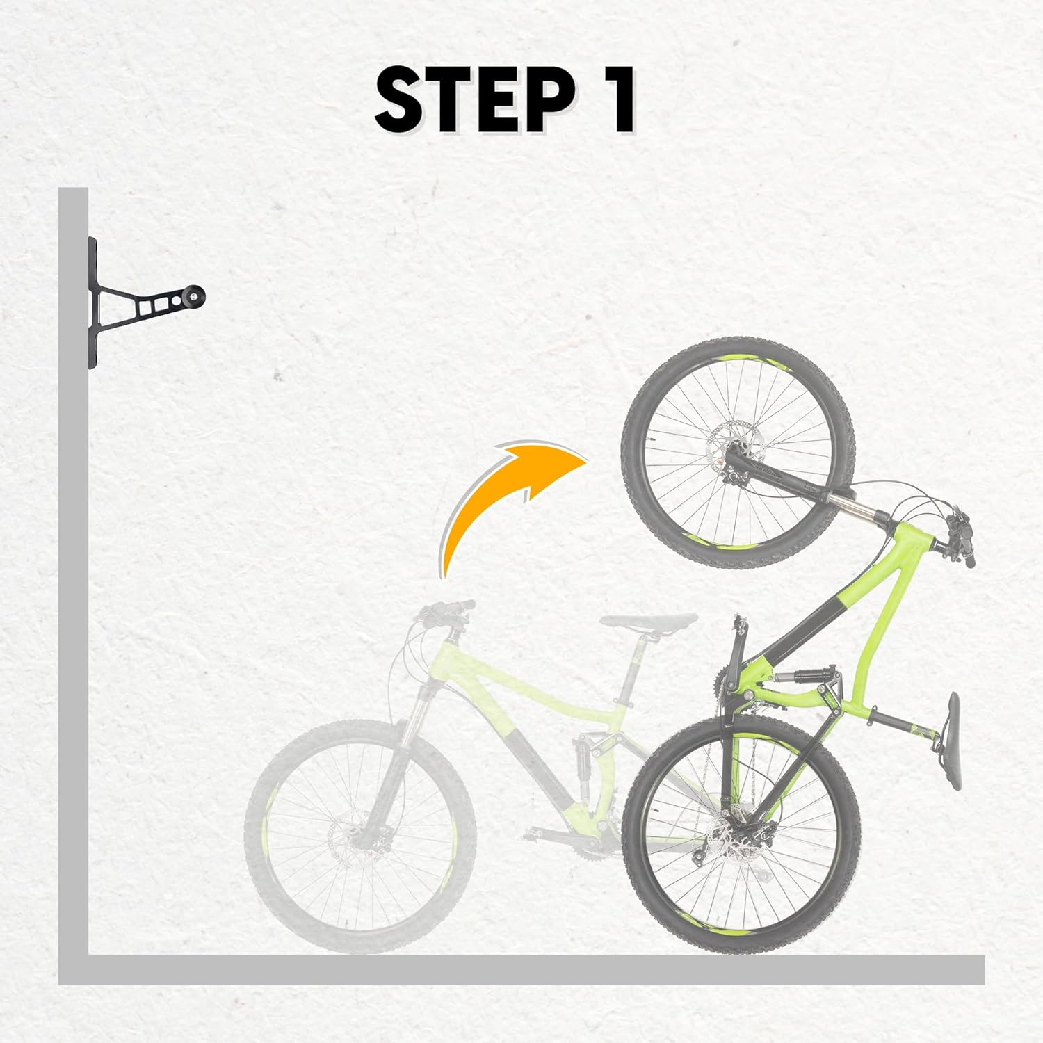 BIKEHAND Bike Bicycle Wall Mount Hanger - Heavy Duty Wall Mount Holder for Garage Shed - Vertical Rack Indoor Storage