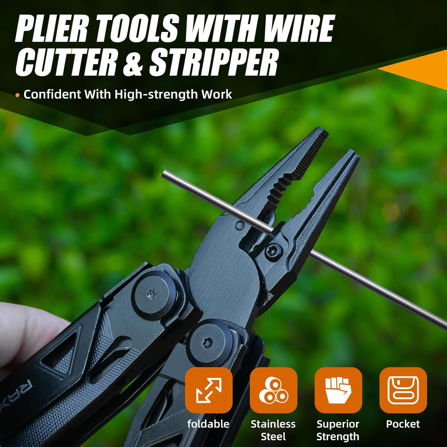 Raxco Gifts for Man, 15-In-1 Multitools with Pliers, Multi Tools in Giftbox, Father Day'S Gift