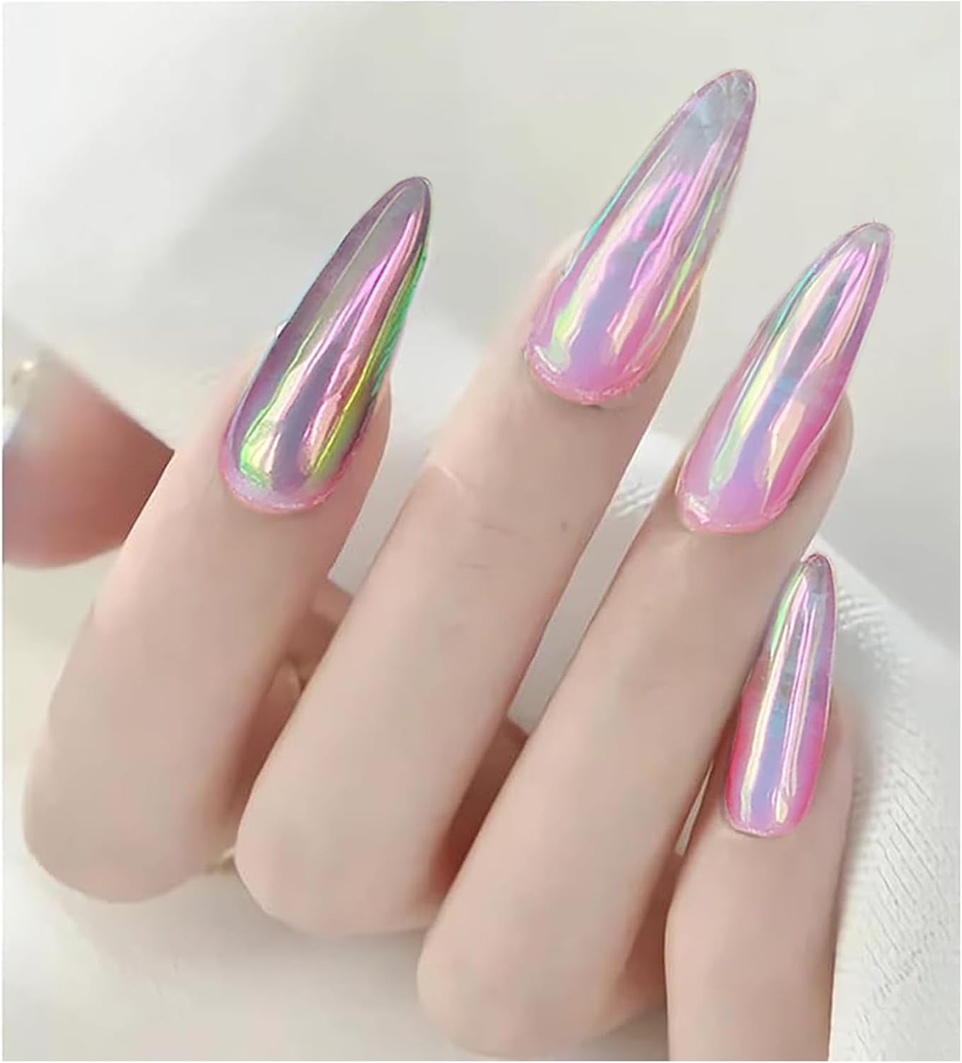 Rylaxzon Chrome Nail Powder - Nail Chrome Art Decoration for Women with Mirror Effect and Iridescent Glitter image number 2