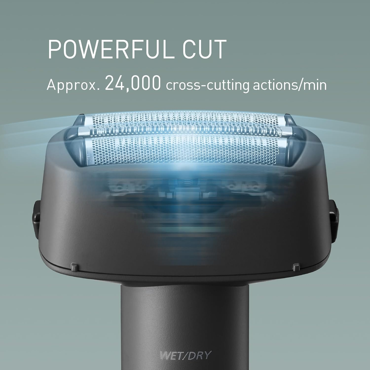 Panasonic Series 300 Wet & Dry 3-Blade Electric Shaver for Men, Stainless Steel Blades, Ergonomic Handle with USB-C Charging, Black (ES-RM3B-K541) - Blue image number 6