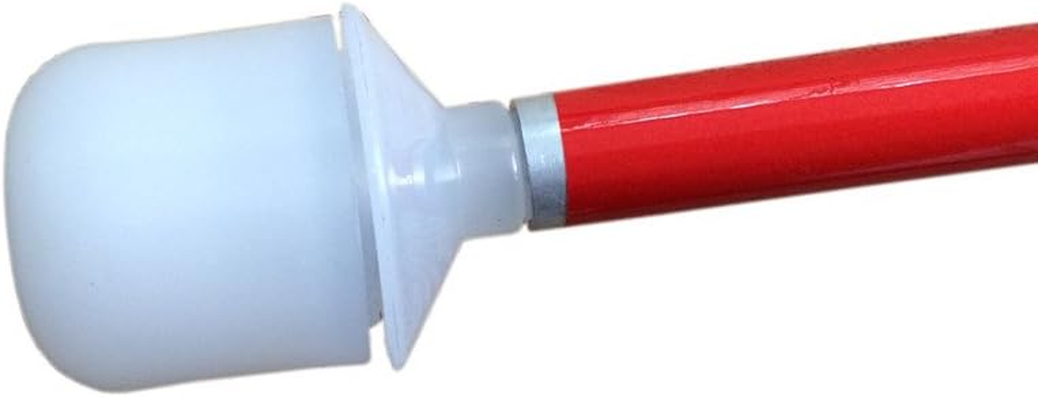 Aluminum Mobility Folding White Cane for Vision Impaired and Blind People (Folds down 6 Sections)