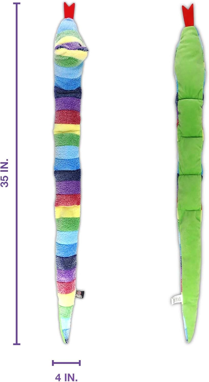 Bow Wow Pet Squeaky Snake Dog Toy - Tug, Fetch & Teasing Toy - 35 Inches image number 3