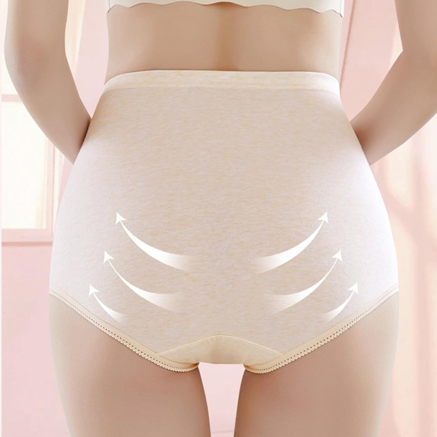Breathable Cotton Pregnancy Panties Seamless Design Adjustable Elastic Comfort Waistband for Expecting Mothers Adjustable Belly image number 5