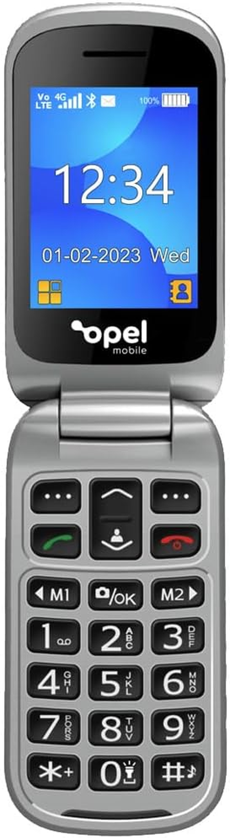 Opel Mobile Flip Phone 6 Mobile with Charging Cradle