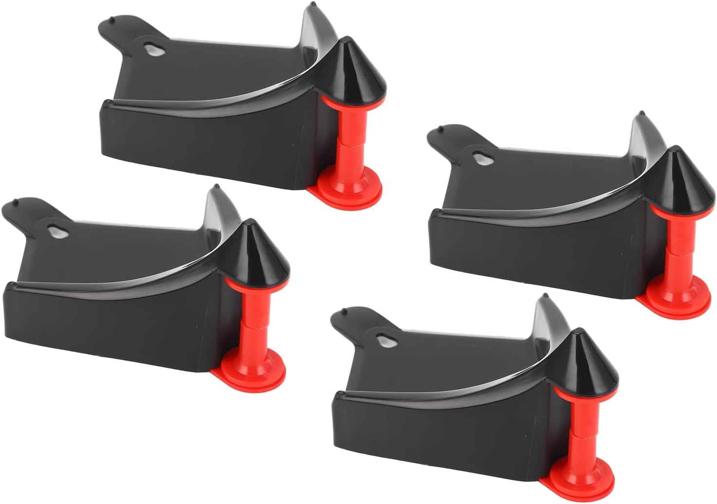 Generic 4 Pcs Car Hose Guides, Plastic Hose Guides for Car Wash, Tire Roller Preventing Stucking and Snagging under Tires for Motorcycle Truck Wheel Rolling System Tool (Black)