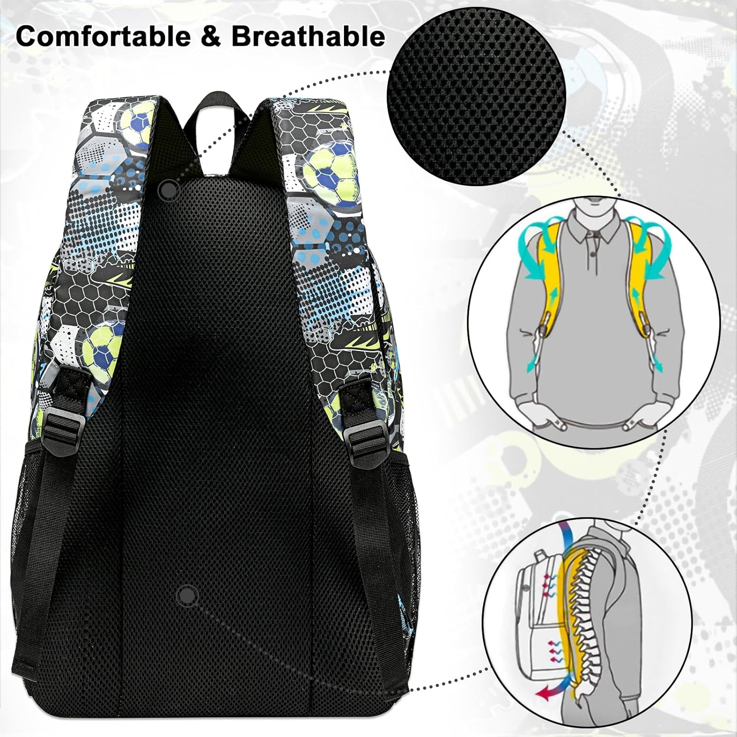 CAMTOP School Backpack Boys Girls Kids School Bookbag Set Student Backpack with Lunch Box and Pencil Case image number 5