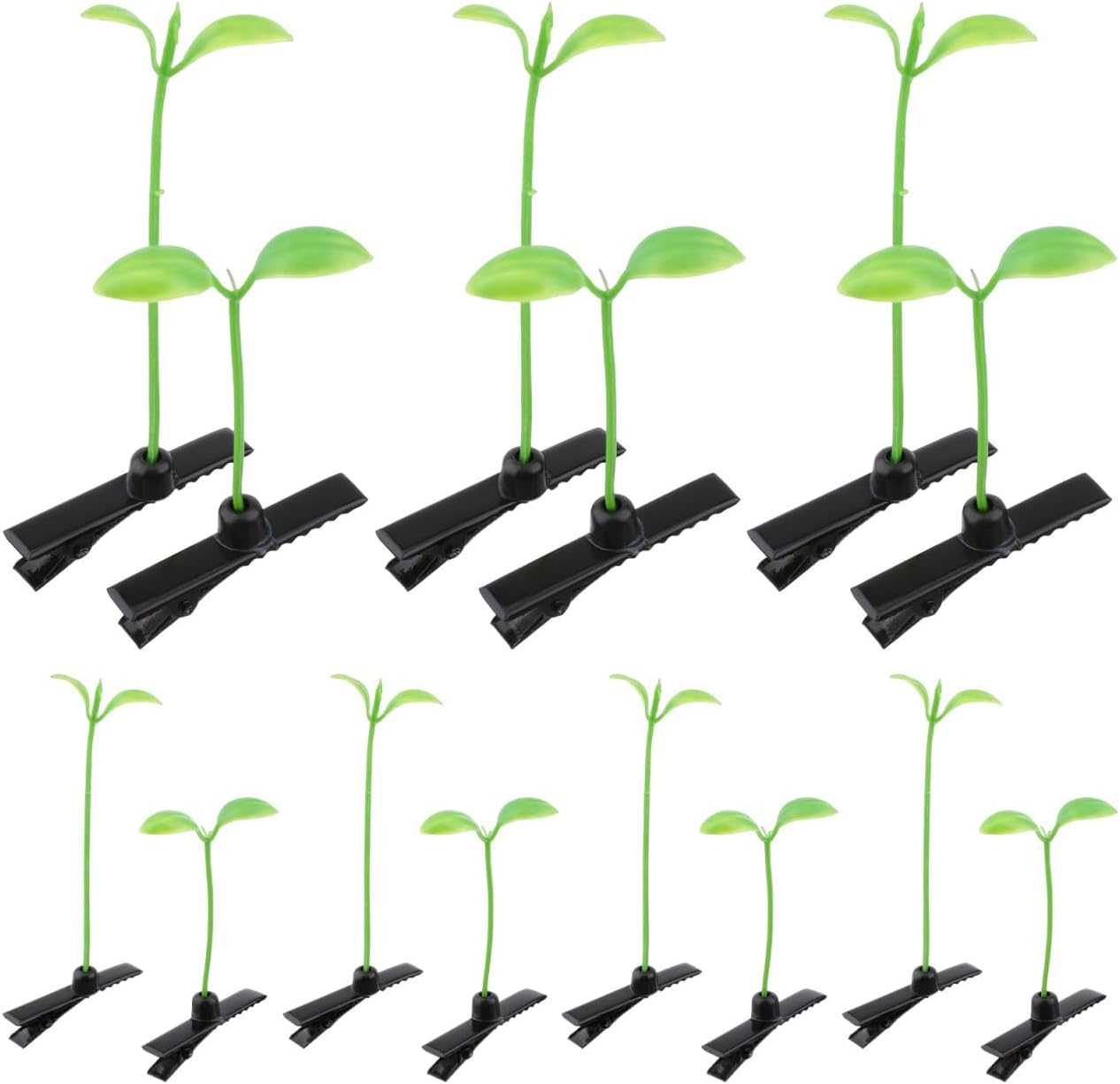 Partykindom Pack of 50 Funny Grass Hair Pins for Trendy Bean Sprouts Hair Clips for Girls Craft Material Cute and Creative Hair Accessories Parties and Everyday Use image number 1