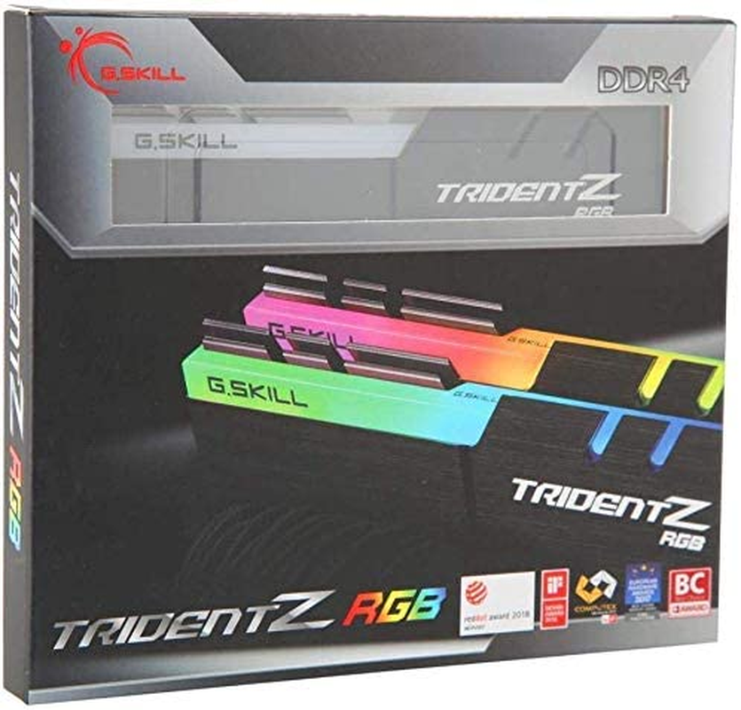 G.SKILL F4-3200C16D-16GTZRX Trident Z RGB DDR4 3200Mhz RAM, 16GB (2 X 8GB)