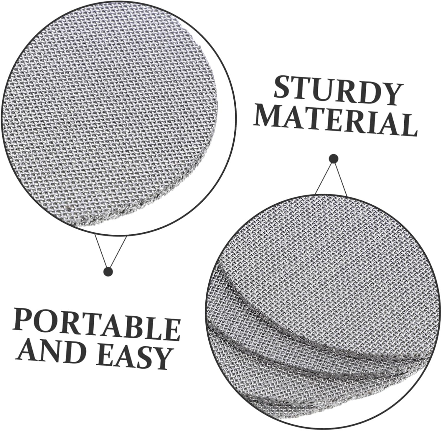 Uonlytech 4Pcs Espresso Filter Stainless Steel Puck Screen for Portafilter Reusable Filter Mesh Coffee Machine Basket Screen Mesh