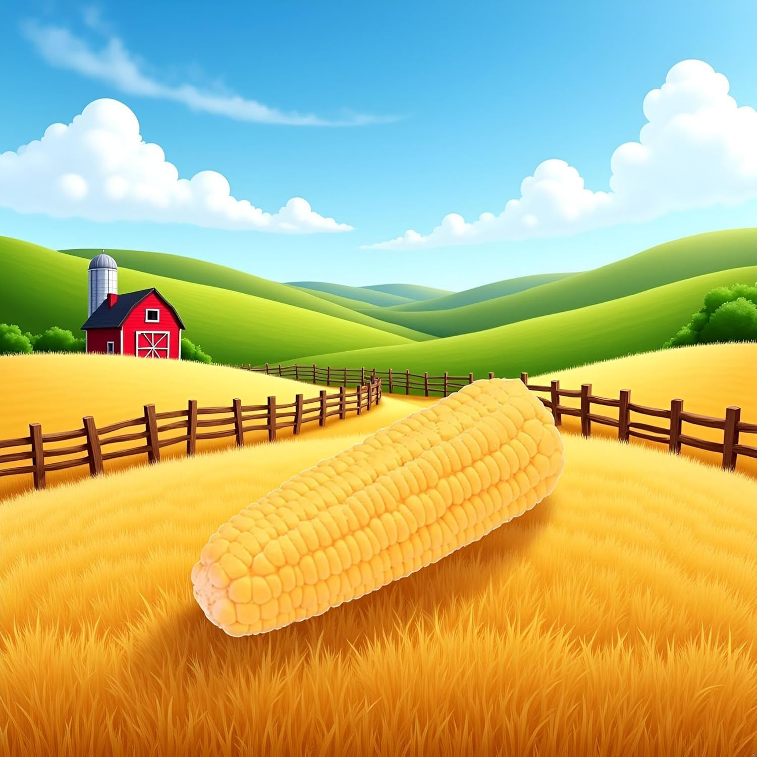 Hehglng Pet Dog Puppy Latex Corn Shape Squeaky Bite-Resistant Interactive Play Chew Toy Pet Supplies,Dog Chew Toys Corn Squeaky Toys Aggressive Chewers for Small/Medium/Large