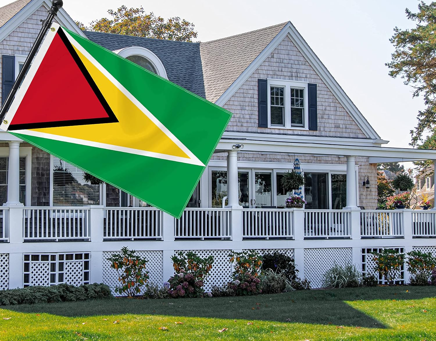 Large 3&times;5 FT Guyana Flag, Big 75D Guiana National Outdoor Banner,Decorgarden with Brass Gromment image number 1