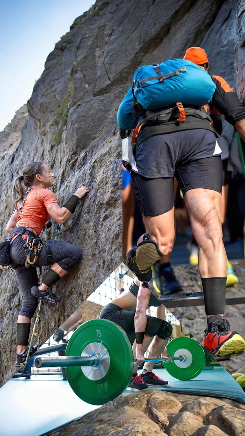 Honwor Sports Wrap Bundle: Black Prewrap Tape for Athletic Use, Hair Headbands, Foam Underwrap - 3 Rolls Set. Stay Comfortable and Prepared for Action! image number 6