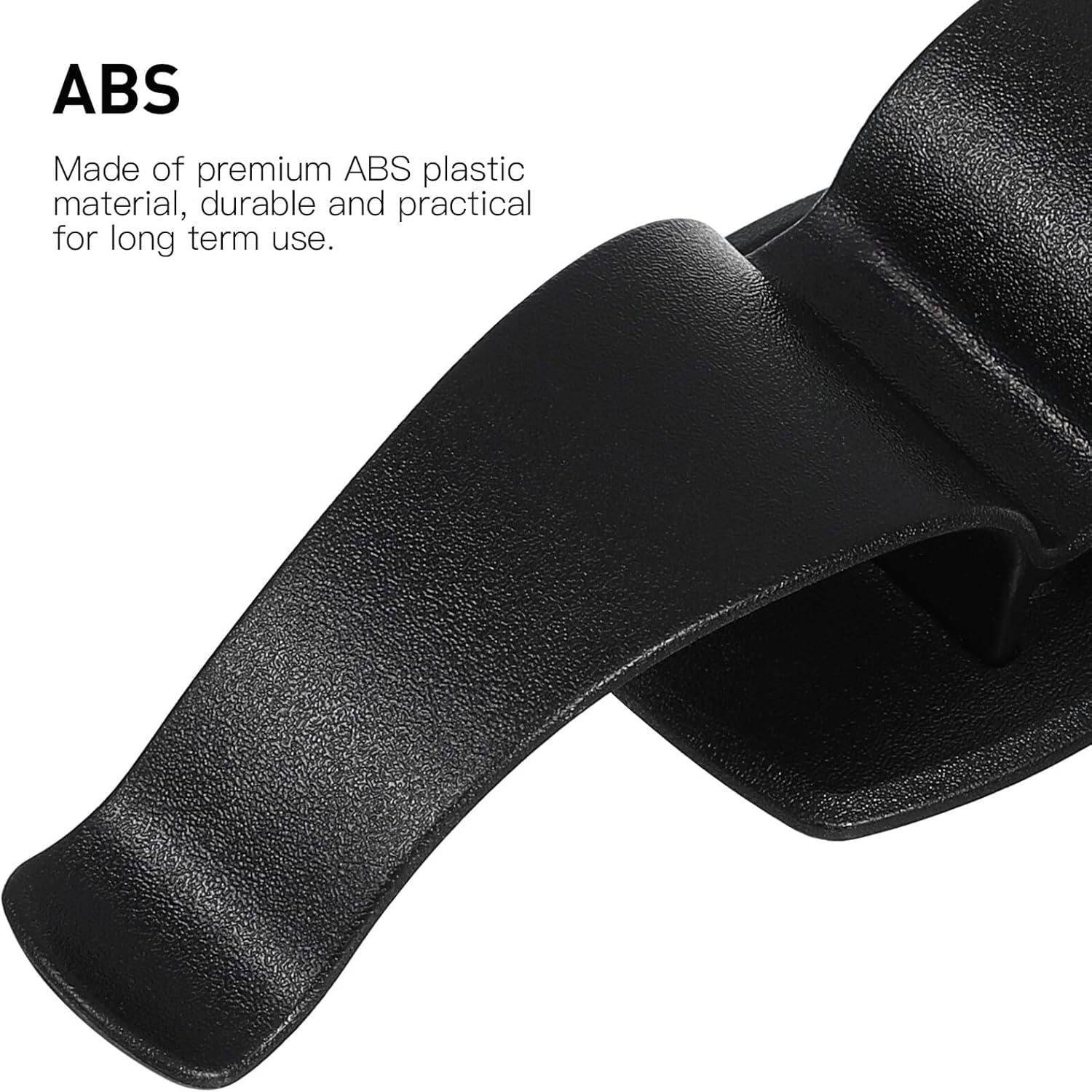 2 Pcs Car Umbrella Clip Holder Screw Install Car Door and Trunk Organizer Heavy Duty Abs Plastic Umbrella Rack Hook for Auto Storage Black image number 5