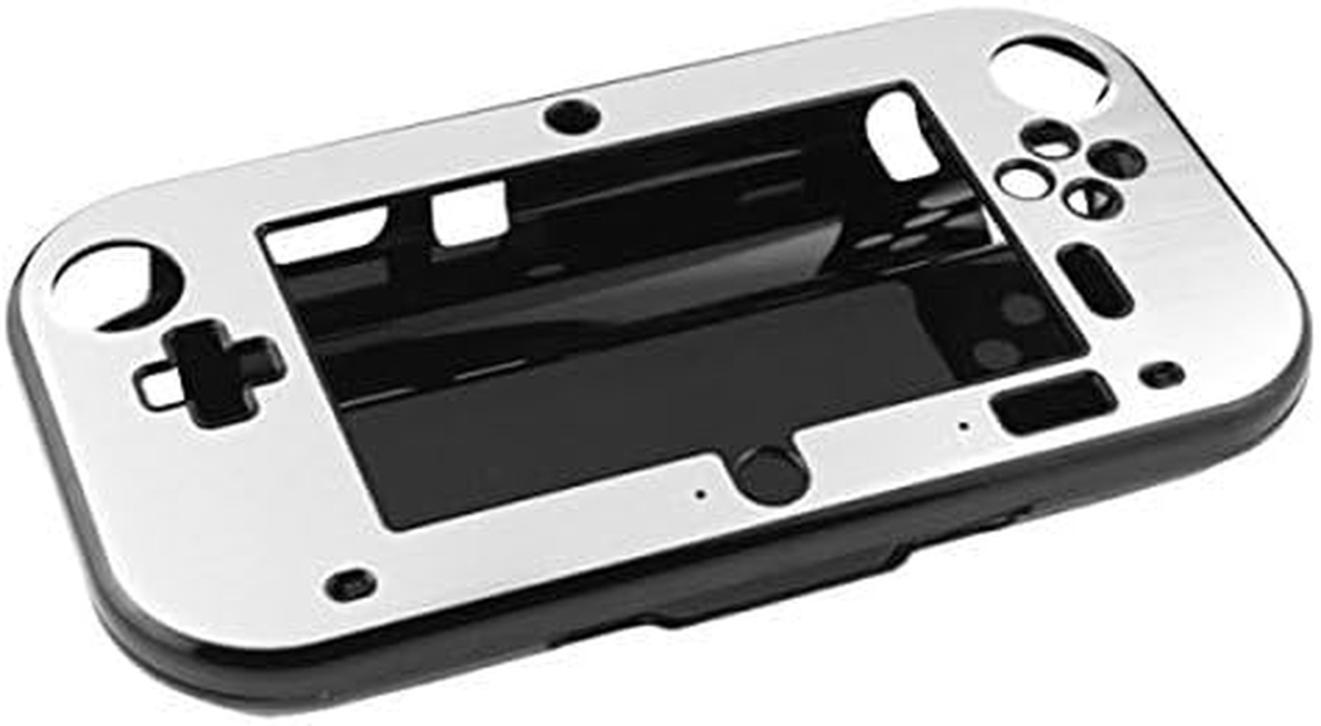 OSTENT Anti-Shock Hard Aluminum Metal Box Cover Case Shell for Nintendo Wii U Gamepad (Silver)