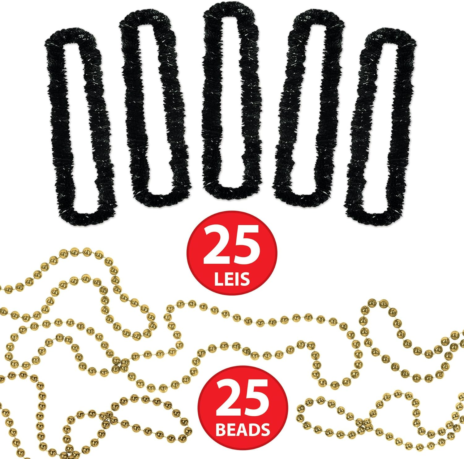 Beistle 88780BKG50 1-Pack Decorative Legacy Party Assortments for 50 People, Gold image number 2