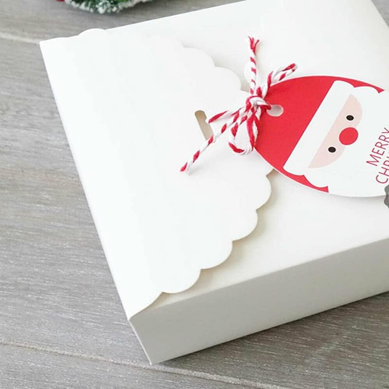 AIMALL 1Mm*100M Bakers Christmas Cotton Cord Bundle Wrapping Craft Twine Gifts String，Dual-Color Cotton Cord for Christmas, Crafts, and Gift Wrapping - White+Gold image number 6