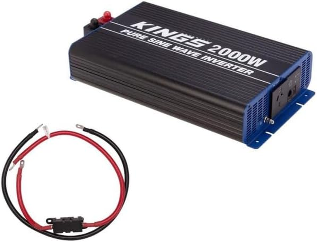 Kings 2000W Pure Sine Wave Inverterlithium AGM+ Inverter Power Cables 50Mm2 0AWG