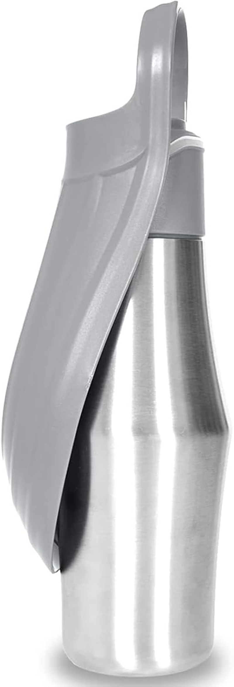 Water Bottle, Dog Bottle, Dog Water Dispenser-Stainless Steel Pet Travel Cup Outdoor Water Bottle Collapsible Dog Water Bowl Grey