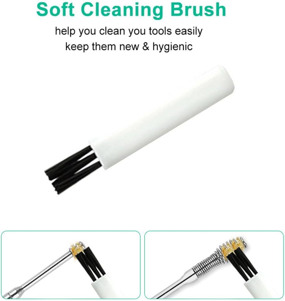 7-Piece Stainless Steel Ear Wax Remover Kit - Ear Pick & Ear Cleaning Tools with Storage Box, Safe Earwax Curette Scoop Set for Adults & Kids image number 1