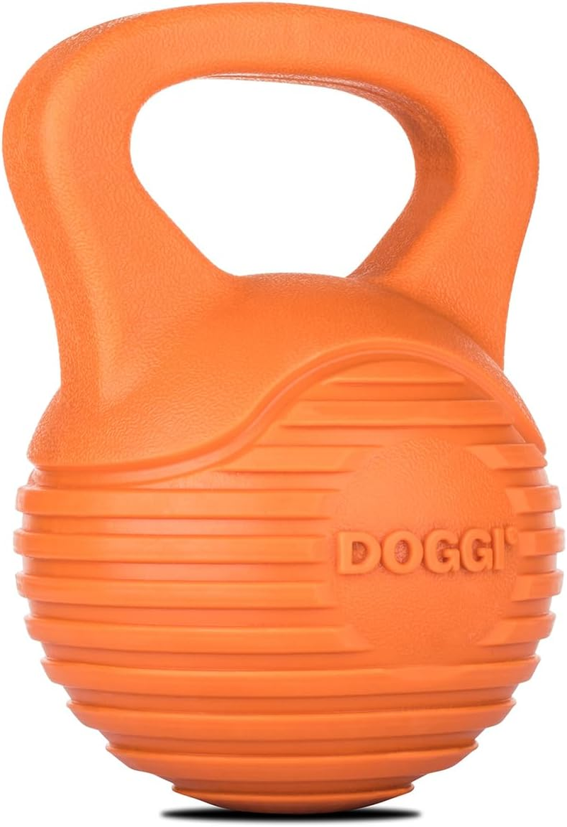 DOGGI Kettlebell Tough Dog Toy, Medium - TPR Material for Tough Chewers, Interactive Toy for Fetch Games, Aids Dental Health, Strengthens Teeth, 100% Recyclable image number 3
