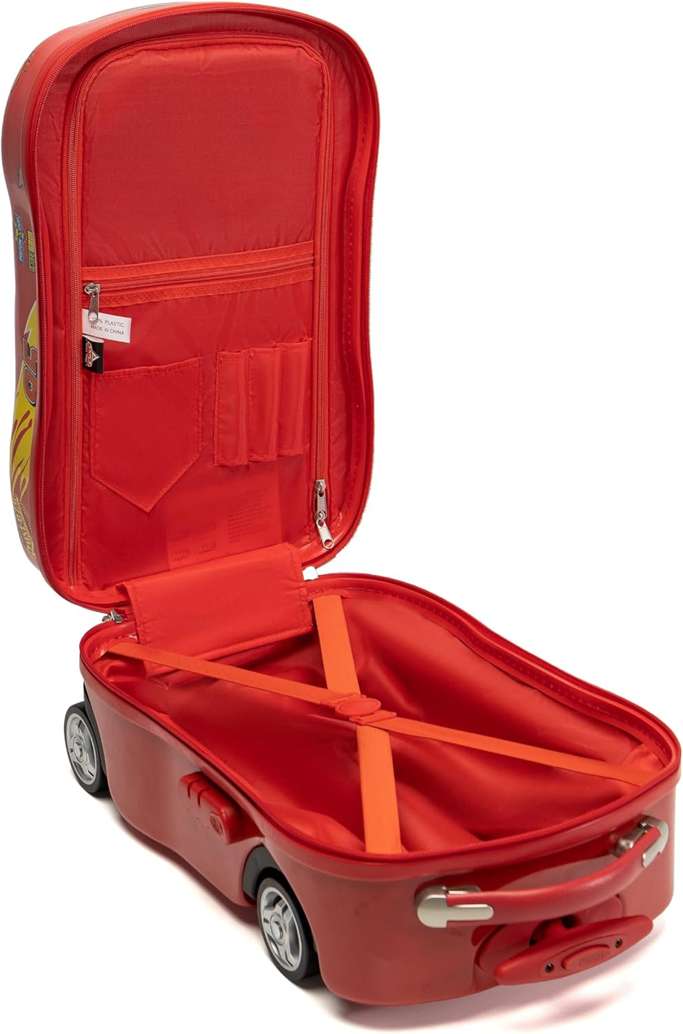 Disney Lightning Mcqueen 19 Trolley Case Carry on Case, Red image number 1