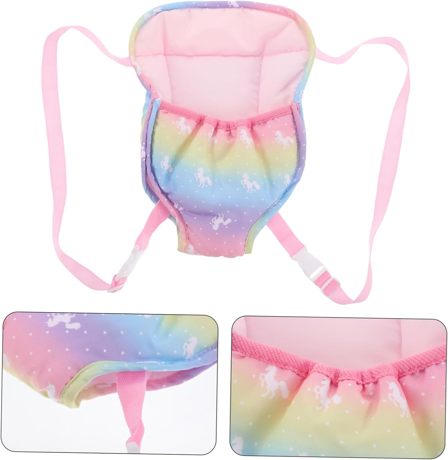 Ifundom Baby Doll Carrier Accessories Adjustable Straps Toddler Play Soft Plush Toy Baby Carrier Backpack for Kids image number 6