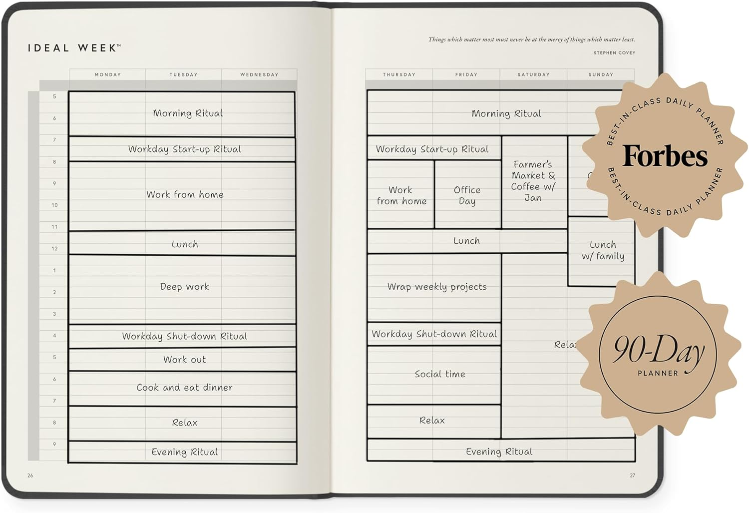Full Focus Navy Linen Planner by Michael Hyatt - the #1 Daily Planner to Set Annual Goals, Increase Focus, Eliminate Overwhelm, and Achieve Your Biggest Goals - Hardcover - Finch image number 2