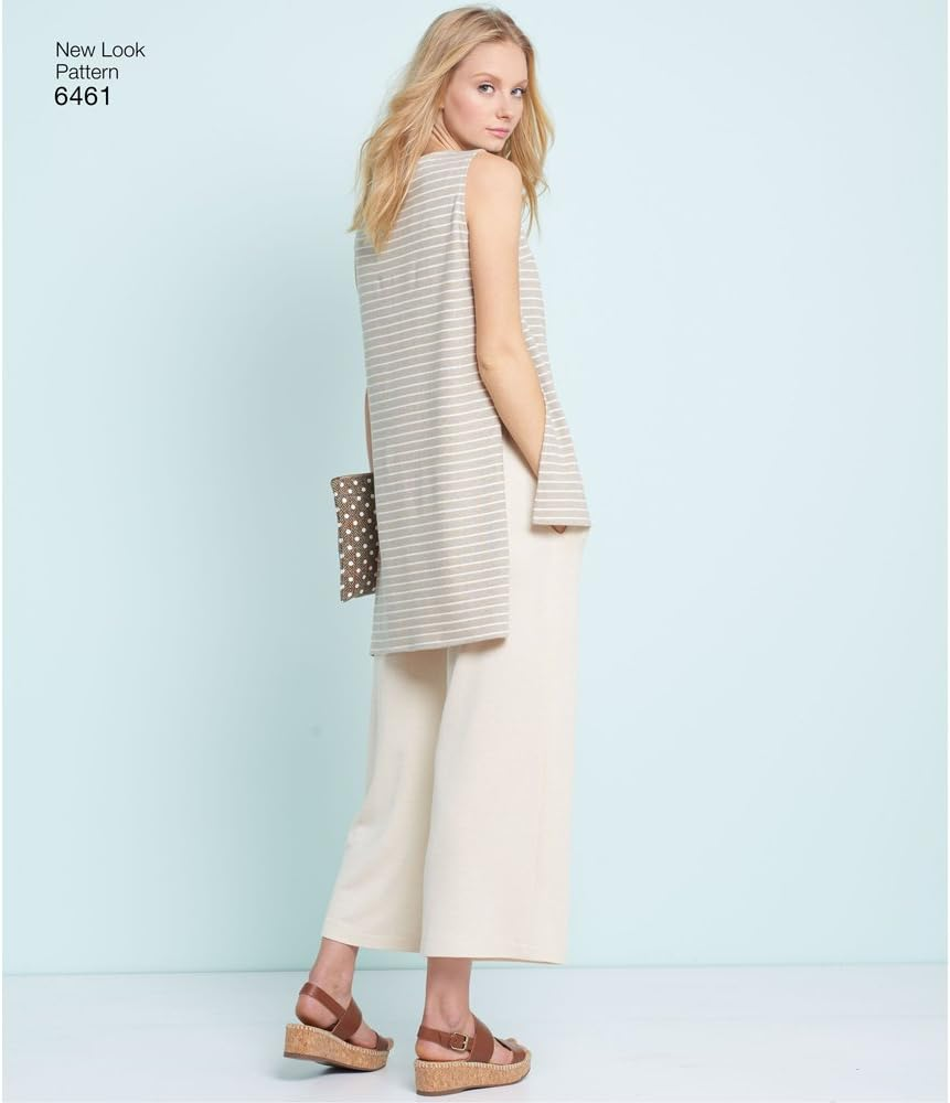 Newlook 6461 Misses' Sewing Pattern Dress, Tunic, Top and Cropped Pants, Size 6-8-10-12-14-16-18 image number 6