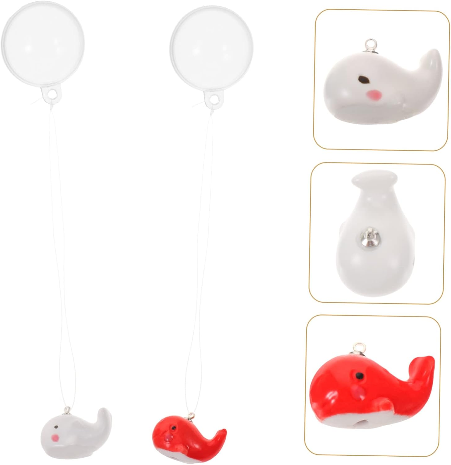 BELLIFFY 2Pcs Floating Whale Aquarium Decor Animal Fish Tank Ornament Stylish and Safe Floating Decoration for Aquatic Layout for Home Aquariums image number 6