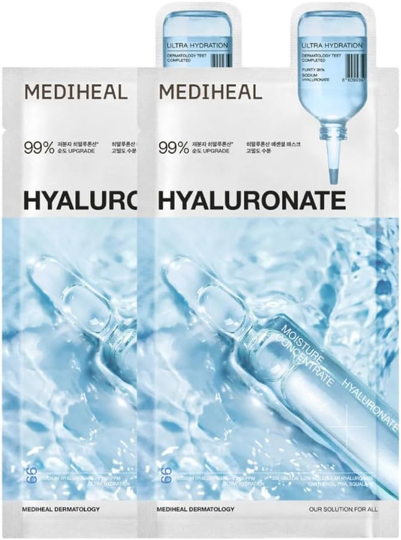 Sheet Mask New Essential HERO 14 Pack (Collagen, Ceramide, Hyalunonate, Madecassoside, Rose PDRN, Teatree, Vitamide). Korean Beauty Promotion Set for Mediheal image number 4