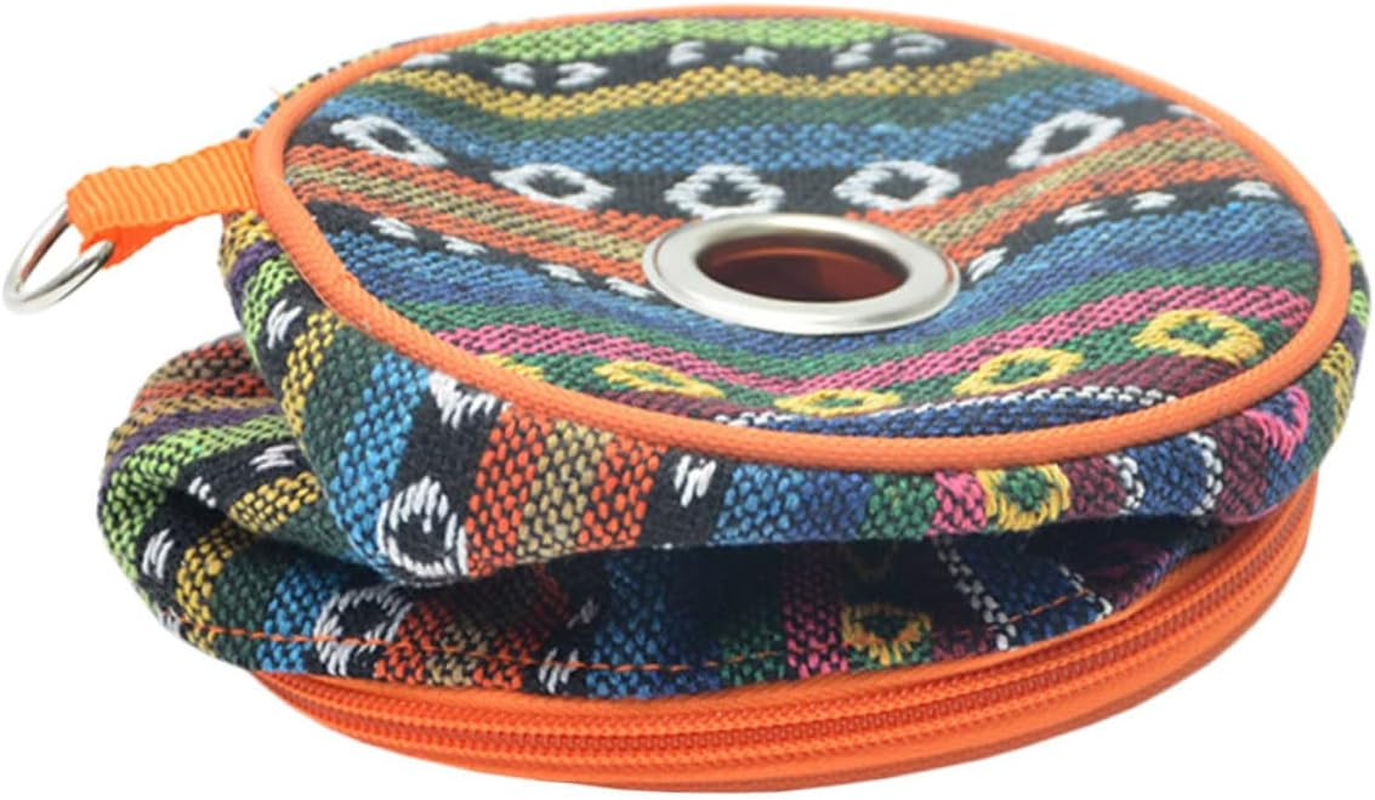 SHOWERORO Ethnic Style Tissue Bag Zipper Portable Washable Napkin Pouch for Travel Artistic Tissue Holder for Home and Office image number 4