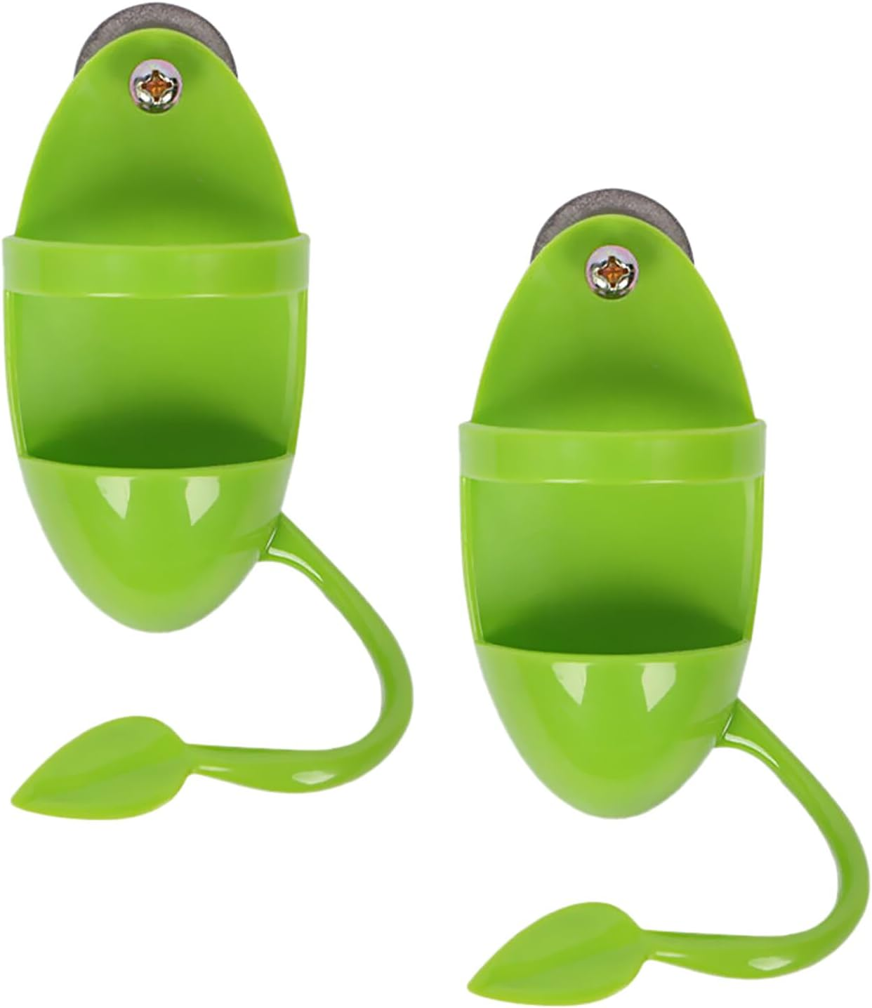 2Pcs Bird Parrot Cuttlebone Holder with Perches Cuddle Bone Feeding Racks, Cuttlefish Bone with Holder, for Pet Bird Supplies Fruit Vegetable Millet Container image number 5