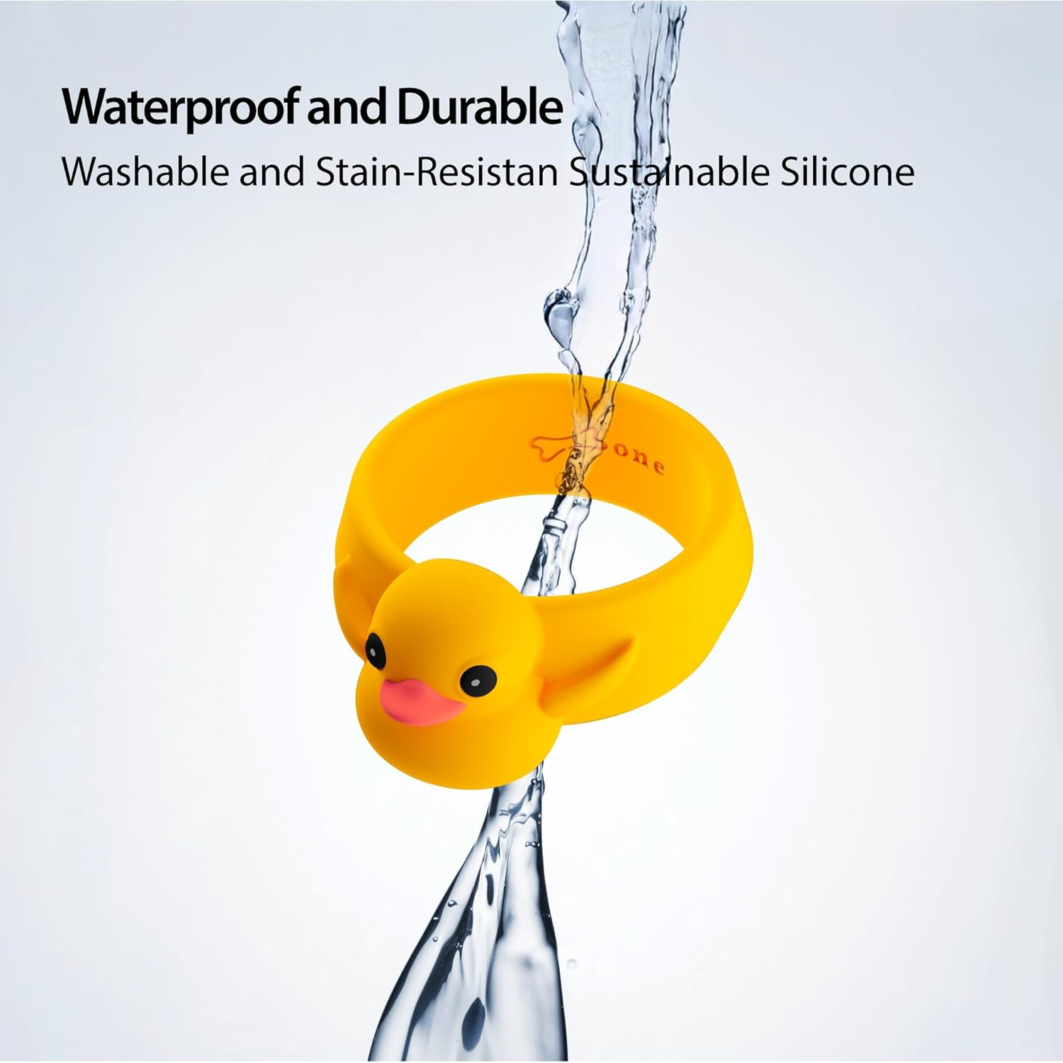 BONE Brake Tie (2 Packs), Bike Brake Lever Rubber Bands, Elastic & Durable Silicone Ring Strap on Grips or Handlebars, Cute Cartoon Duck Parking Handbrake Ties for Kids & Adults (2-Pack - Patti Duck) image number 6