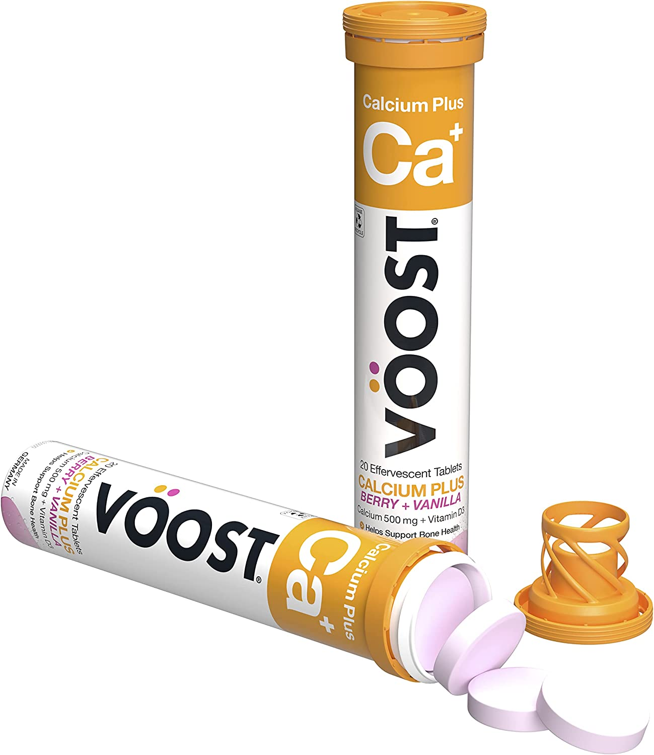 Voost Calcium plus Berry + Vanilla Effevescent Tablets 20 Pack image number 2