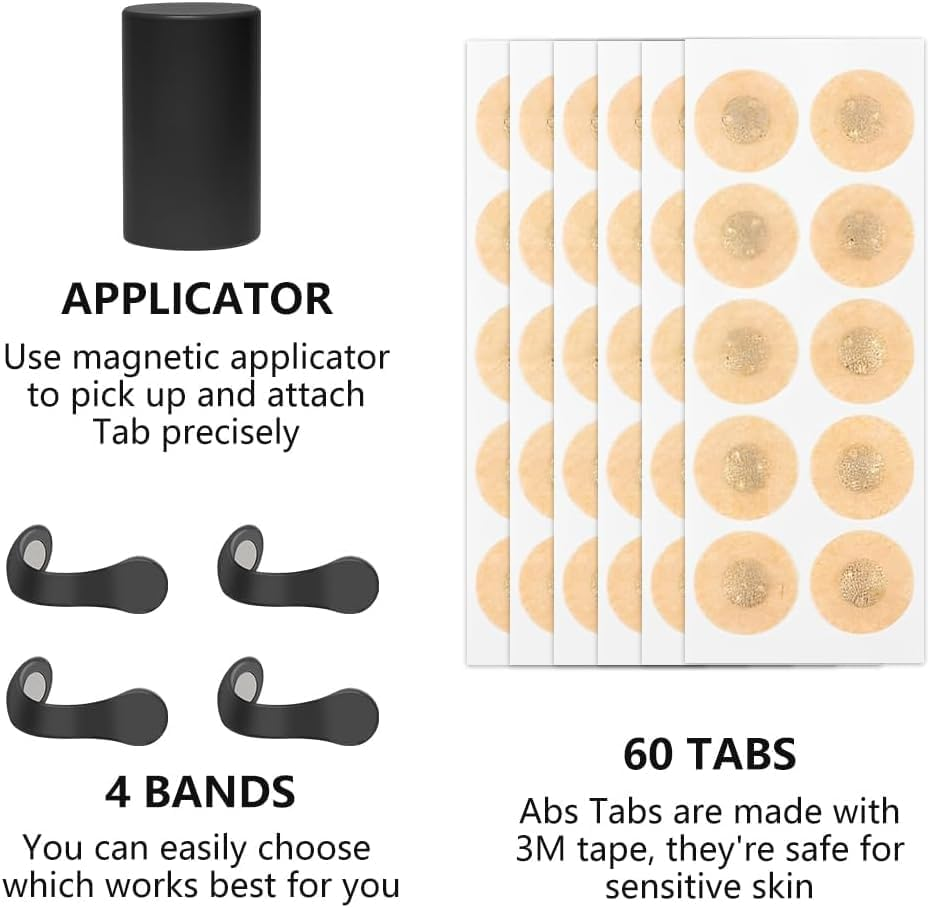 60 Pcs Breathing Nasal Strip Starter Kit (30 Days) - Boost Oxygen Intake, Reduce Snoring, Improve Sleep Quality -Skin Safe Nasal Strips - Extra Strength Snoring Solution (Black)